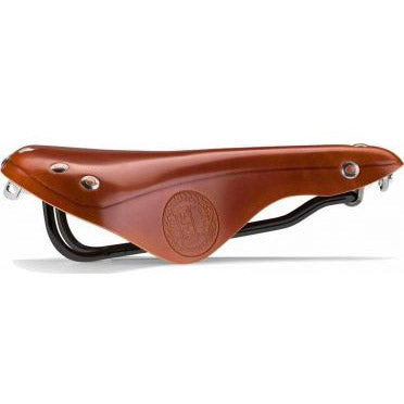 Selle Monte Grappa Italia Sattel Italia V3 Vintage Epoca Leder Honig Brown Am