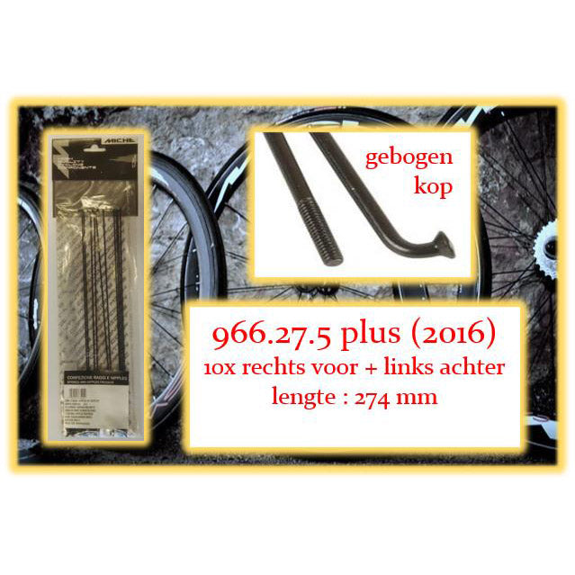 Miche Spaak+Nip. 10x RV+LA 966.27,5 Plus 2016