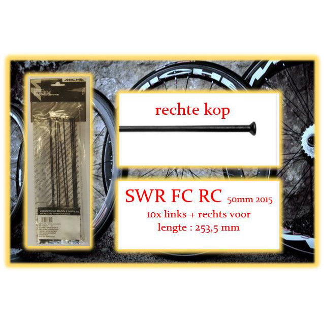 Miche Spaak+Nip. 10x V SWR FC RC 50 mm Kohlenhydrate. Thread 2015