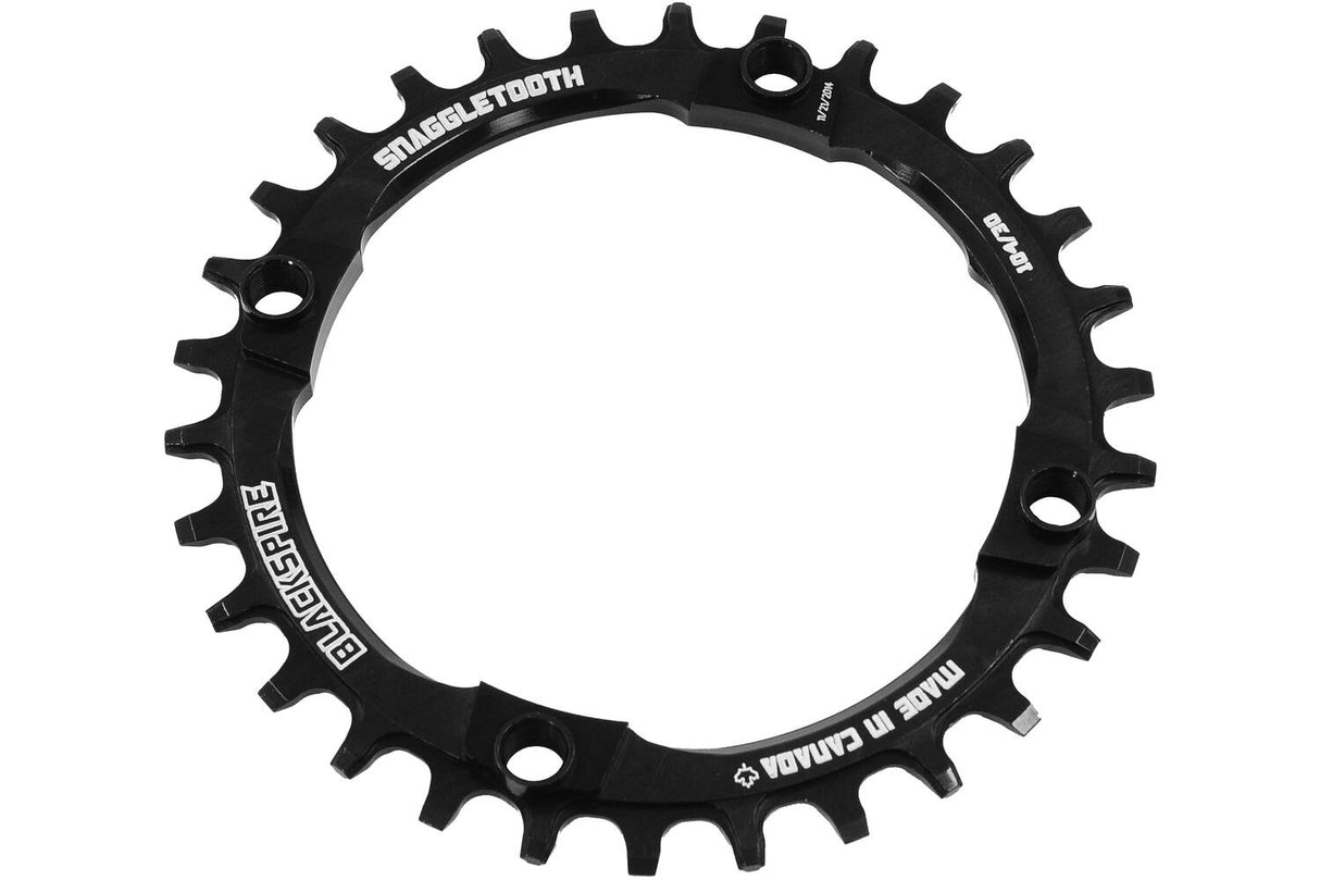 Schwarz -Grepp -Kettenblatt -Snaggletooth 104 30