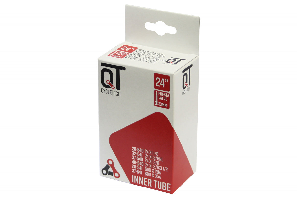Qtcychectech QT Inner Tube SV9 24 Zoll 24x13 8 37-540 SV 33 mm 2217366