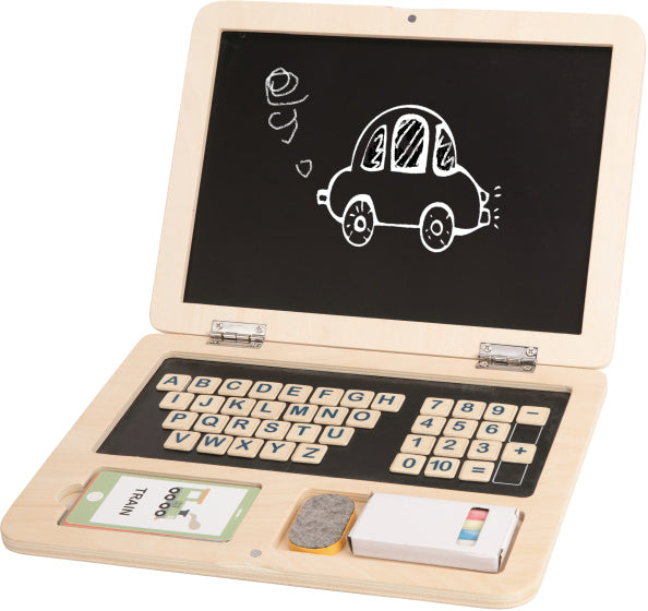 Toky Toy Educational Holzspielzeug Laptop 58-Stück