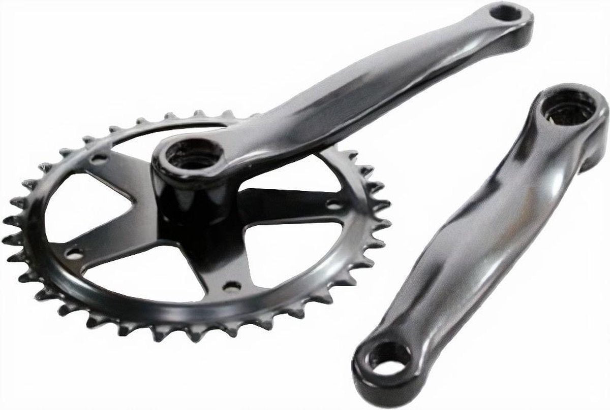 Lasco Kurbel 44T 1 8 und 3 32 170 mm +3mm Mattschwarz