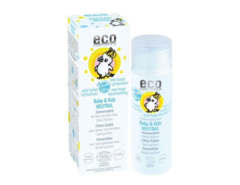 Eco Cosmetics Sonnenschutzmittel für Babys und Kinder SPF 50 unmittelbar