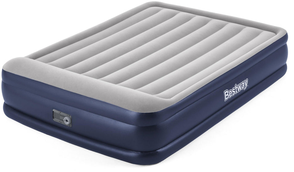 BESTWAY Airbett Tritech 46 cm Königin 203 cm blau grau