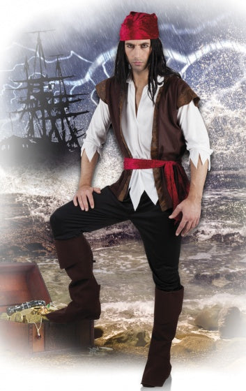 Boland Dress Up Pirate Thunder Heren Bruin Größe 54 56
