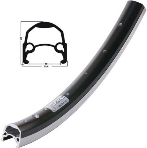 Ryde Rim Andra 10 Alu Matte Black Silber 28 Zoll 36 Löcher 13g Etro 622