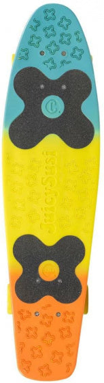 Choke Jim Tricolor Skateboard 71 cm blau gelb Orange