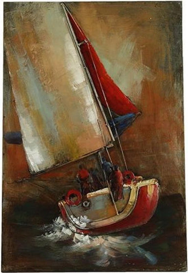 Hi-Punkt-Kofferraummalerei 60 x 90 cm Stahlbraun Orange