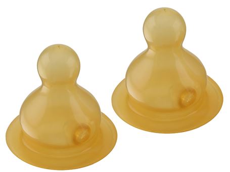 Hevea-Zeite für Glasrinkflasche 2x Slowflow 0-3 Mio.