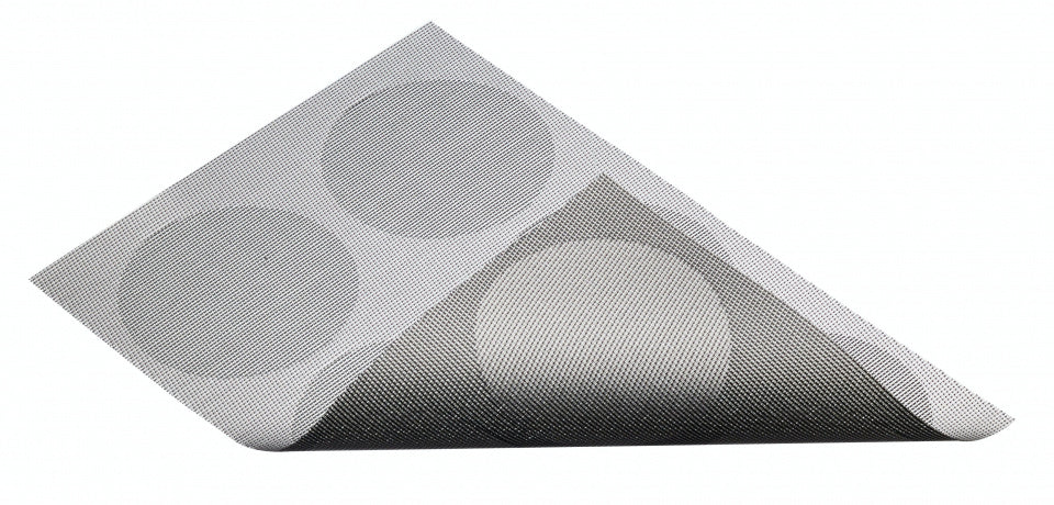 KitchenClet -Placemat 30 x 45 cm PVC Polyester Silbergrau