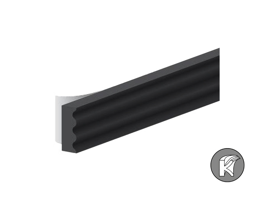 Ellen Draft Band K-Profil Black 9x3mm 7,5 m