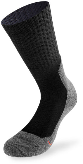Lenz Walking Socken Trekking 5.0 Polyester schwarz 2 Paare der Größe 35-38