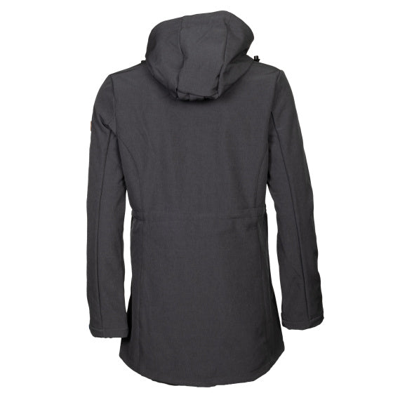 Lebenslinie Kya Softshell Parka Damen dunkelgrau Größe 4xl