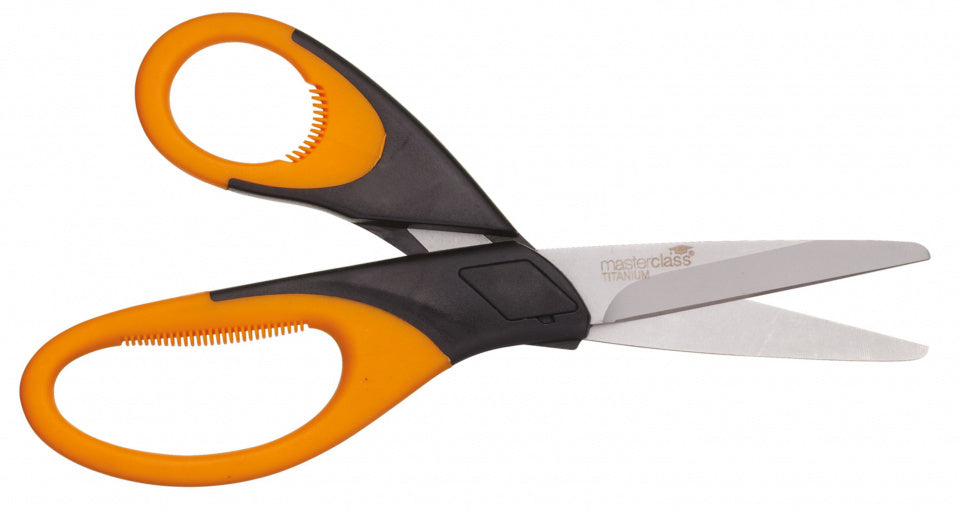 Meisterklasse Kräuterschere 20 cm Edelstahl Gummi -Schwarzorange