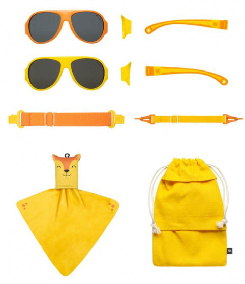 Mokki Klicken Sie auf die Sonnenbrille für Kinder 2-5 Jahre gelb 2 Stücke