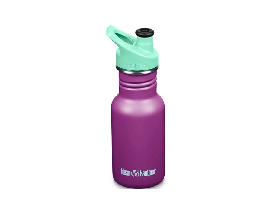 KLEAN Kanteen -Trinkflasche Kinder schmale Sportdop 355 ml (12 Unzen) Traube