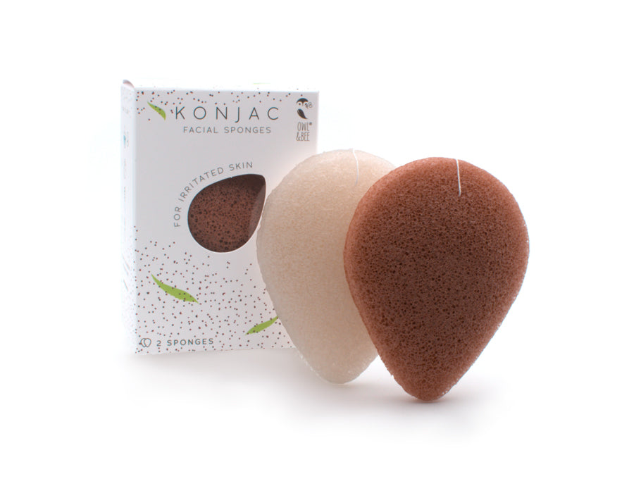 Eule Biene Konjac Gesichtsschwämme gereizte Haut 2 Teile