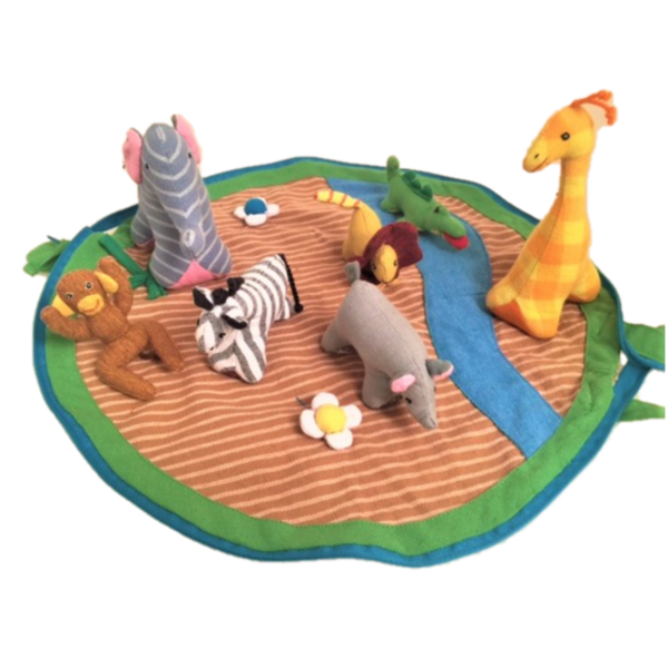Papoose -Spielzeug Papoose Toys Africa Beutel