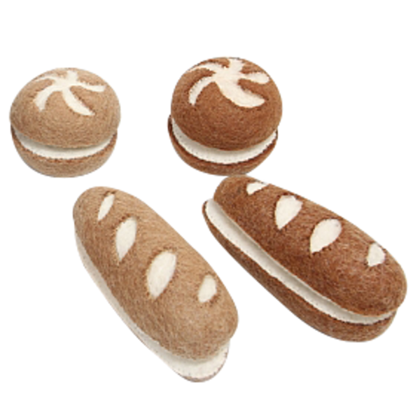 Papoose Toys Papoose Toys Baguettes und Rolls halbiert 8pc
