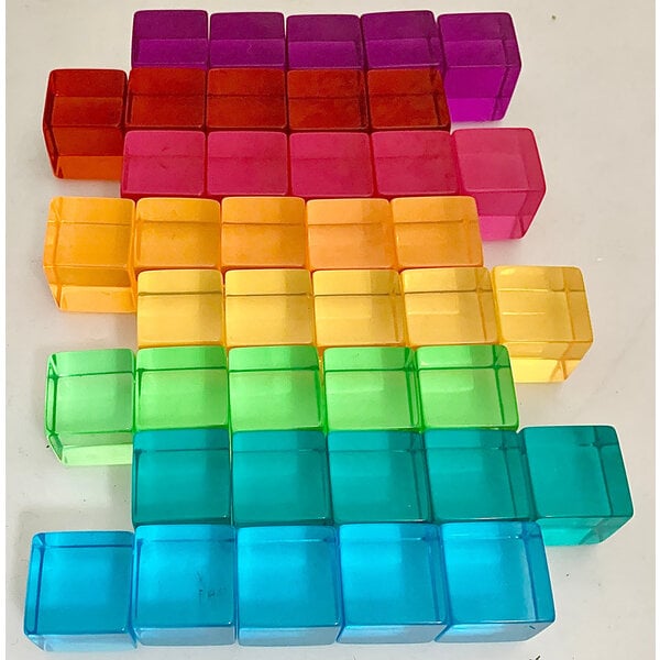 Papoose -Spielzeug Papoose -Spielzeug helle Lucite -Würfel 40pc
