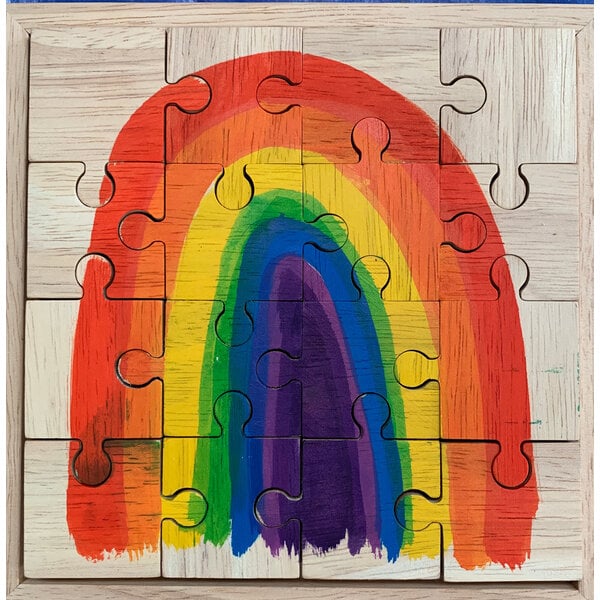 Papoose -Spielzeug Papoose -Spielzeug helles Regenbogen -Puzzle 16pc