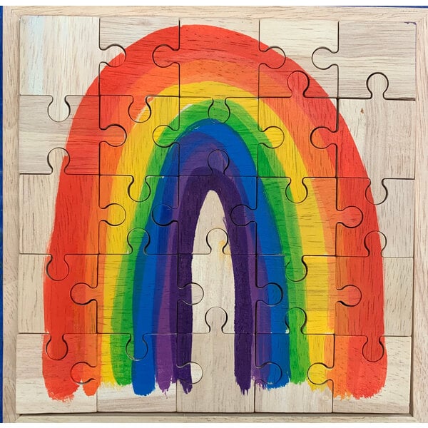 Papoose -Spielzeug Papoose -Spielzeug helles Regenbogen -Puzzle 25pc