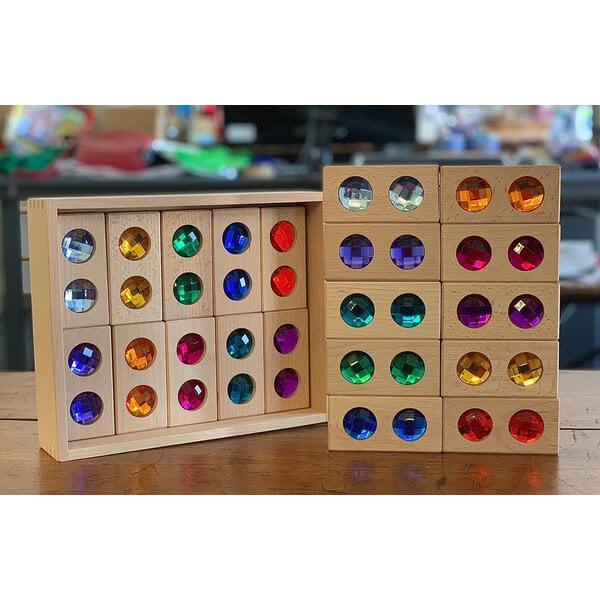 Papoose -Spielzeug Papoose -Spielzeug Doppel -Edelsteinblöcke 20PC