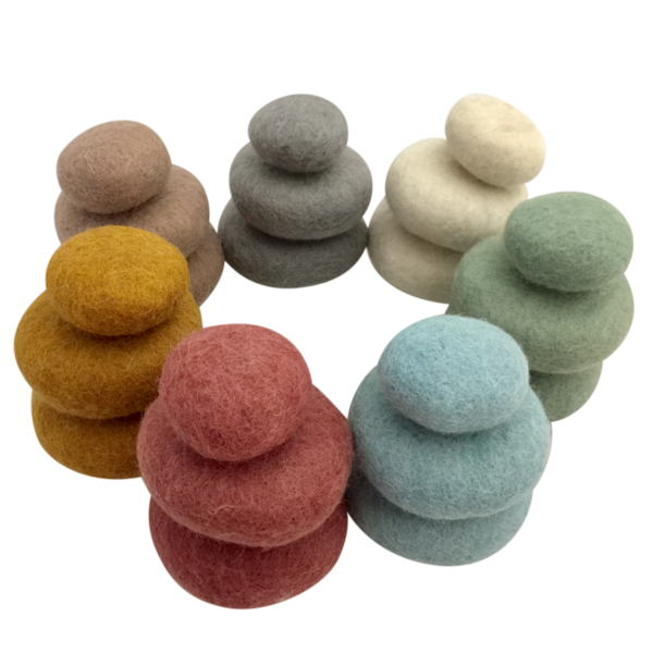 Papoose toys papoose toys erd fühlte kieselkiesel 21 Stück
