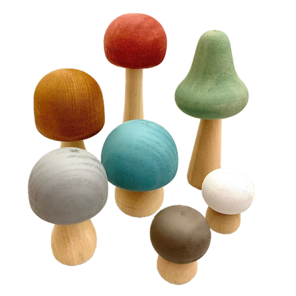 Papoose -Spielzeug Papoose Toys Erdpilze 7pc
