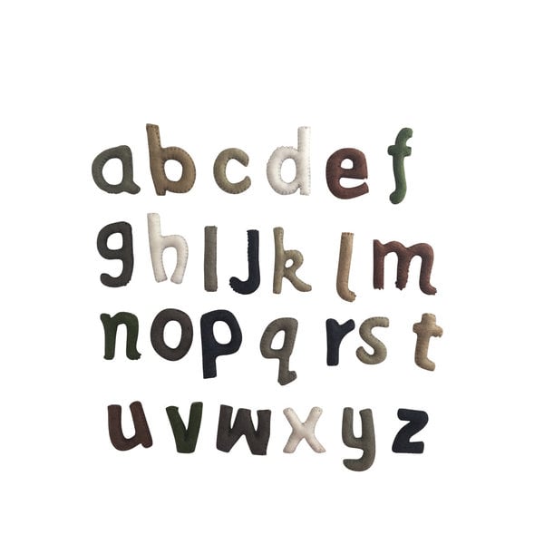 Papoose -Spielzeug Papoose -Spielzeug Kleinkasse Alphabet Naturalgener 7 cm h