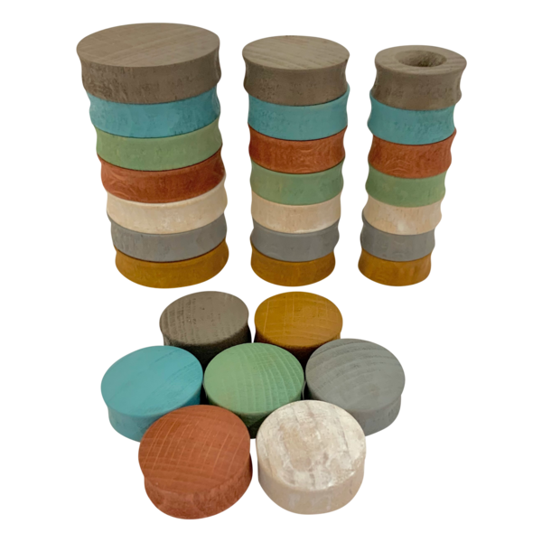 Papoose Toys Papoose Toys Mini Erde Runden 28pc