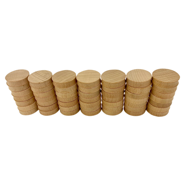 Papoose -Spielzeug Papoose Toys Mini Natural Concave 4cm 49pc