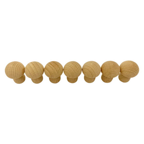 Papoose Toys Papoose Toys Mini Natural Pilze 7pc