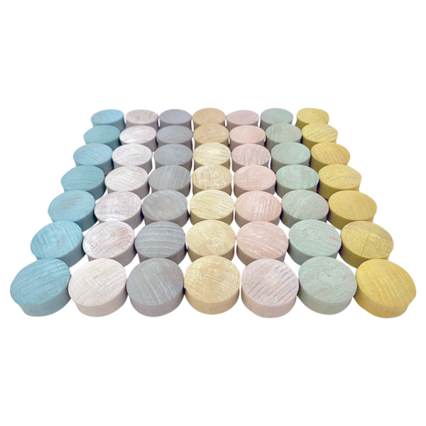 Papoose Toys Papoose Toys Mini Pastell konvex 49pc