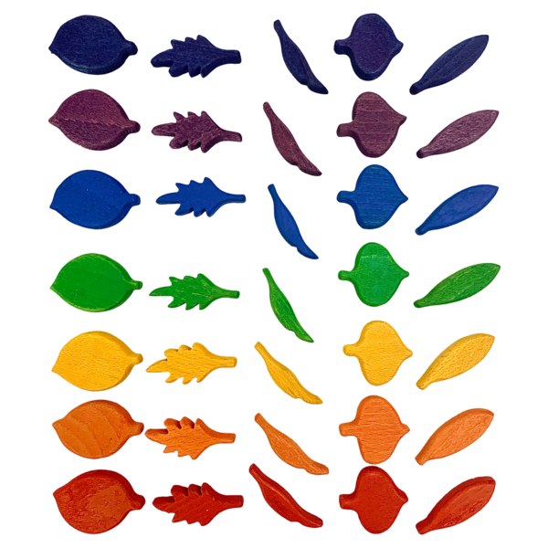 Papoose Toys Papoose Toys Mini Regenbogenblattform 35pc