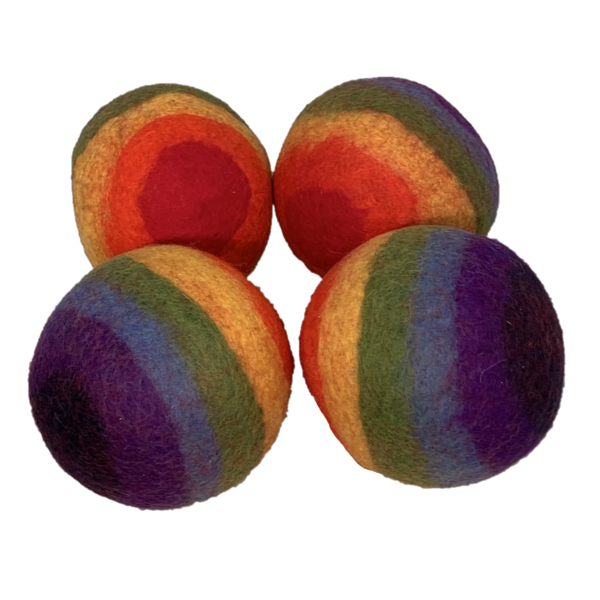 Papoose Toys Papoose Toys Regenbogenball 12,5 cm 4pc groß