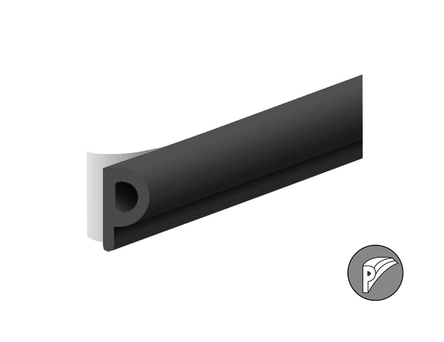 Ellen Draft Band P-Profil Black 8x5mm 7,5 m