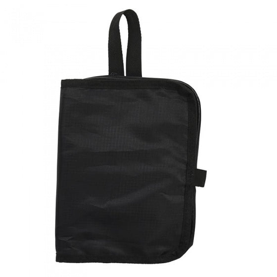 Proplus faltbarer Toilettenbag mit hängenden Haken 37,5 cm schwarz