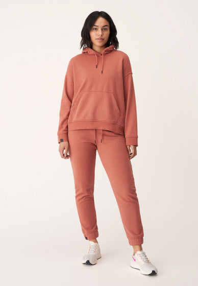 Röhnisch Hoodie Essentielle Damen Bio -Baumwolle Old Pink Mt XS