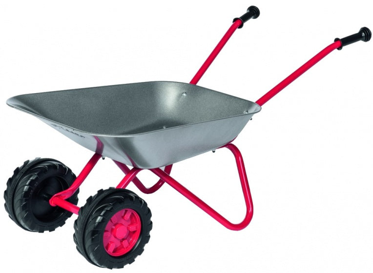 Rolly Toys Stahlschubkarren Junior Silberrot