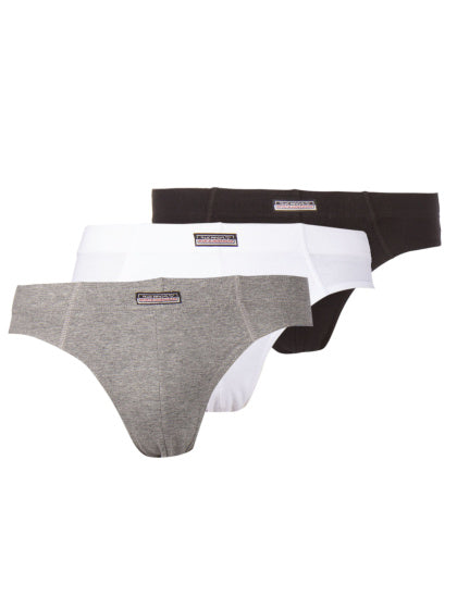 Rucanor Box Slips 3-Pack-Männer schwarz grau weiß Größe m