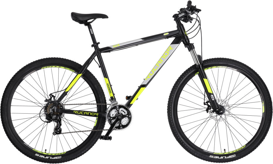 Rucanor Lux 29 Zoll 48 cm Männer 21V Mechanische Scheibenbremse Schwarzgelb