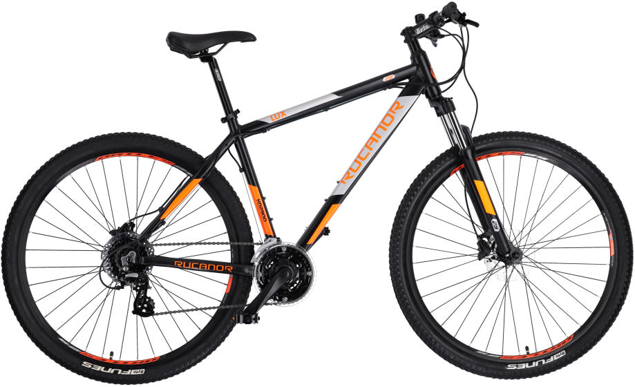 Rucanor Lux 29 Zoll 48 cm Männer 24 V Hydraulikscheibenbremse Schwarz Orange