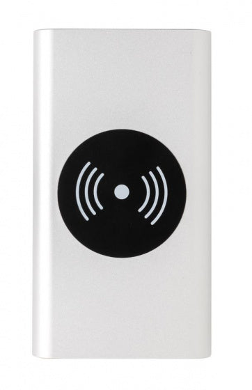 XD Collection Powerbank Wireless 10.000 mAh 12,5 cm Alu Silber