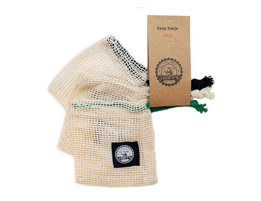 Loofys Seifenbeutel Set von 3