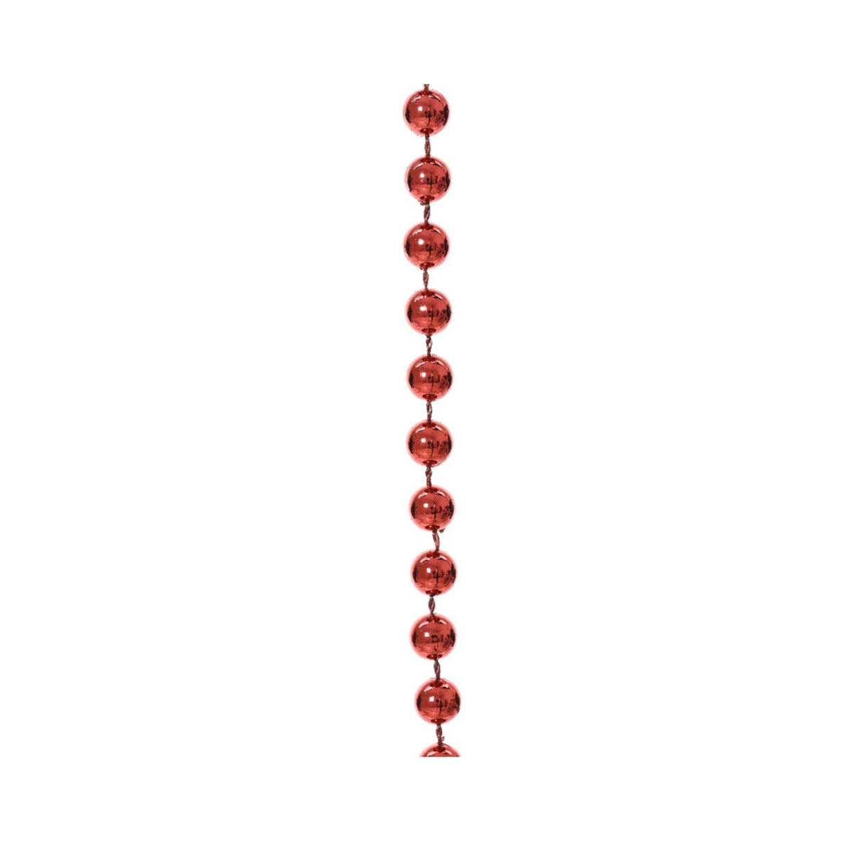 Decoris Perlengirlande glänzend weihnachtsrot 10 Meter