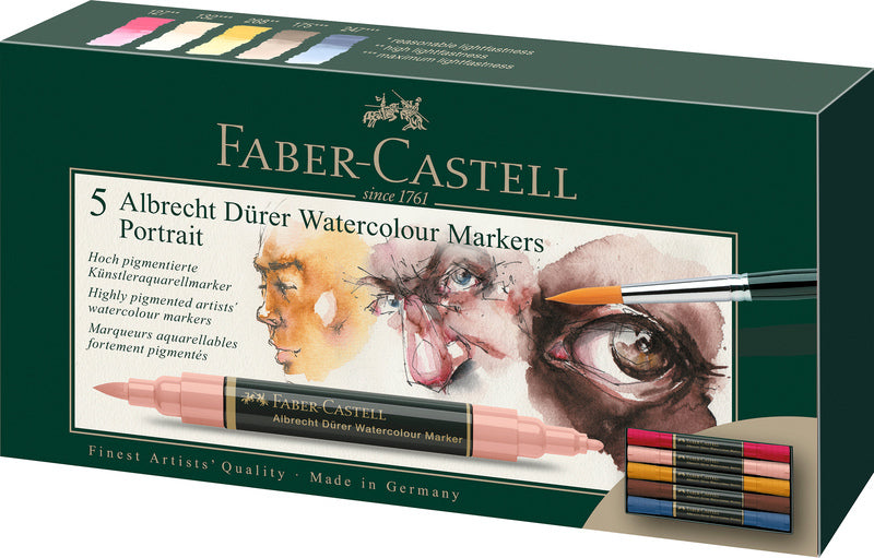 Faber Castell Faber Castell FC-160307 WK25Aquarel Marker FC Albrechtdürer 5 sztuk portret