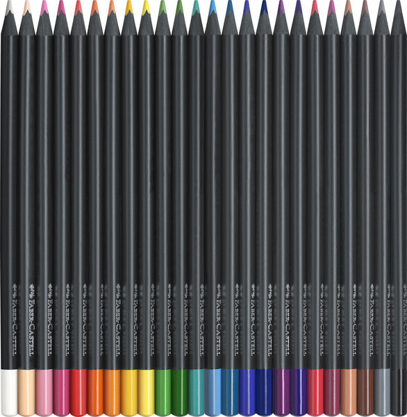 Faber Castell Faber Castell FC-116424 Färgpennor Black Edition i påse 24 stycken