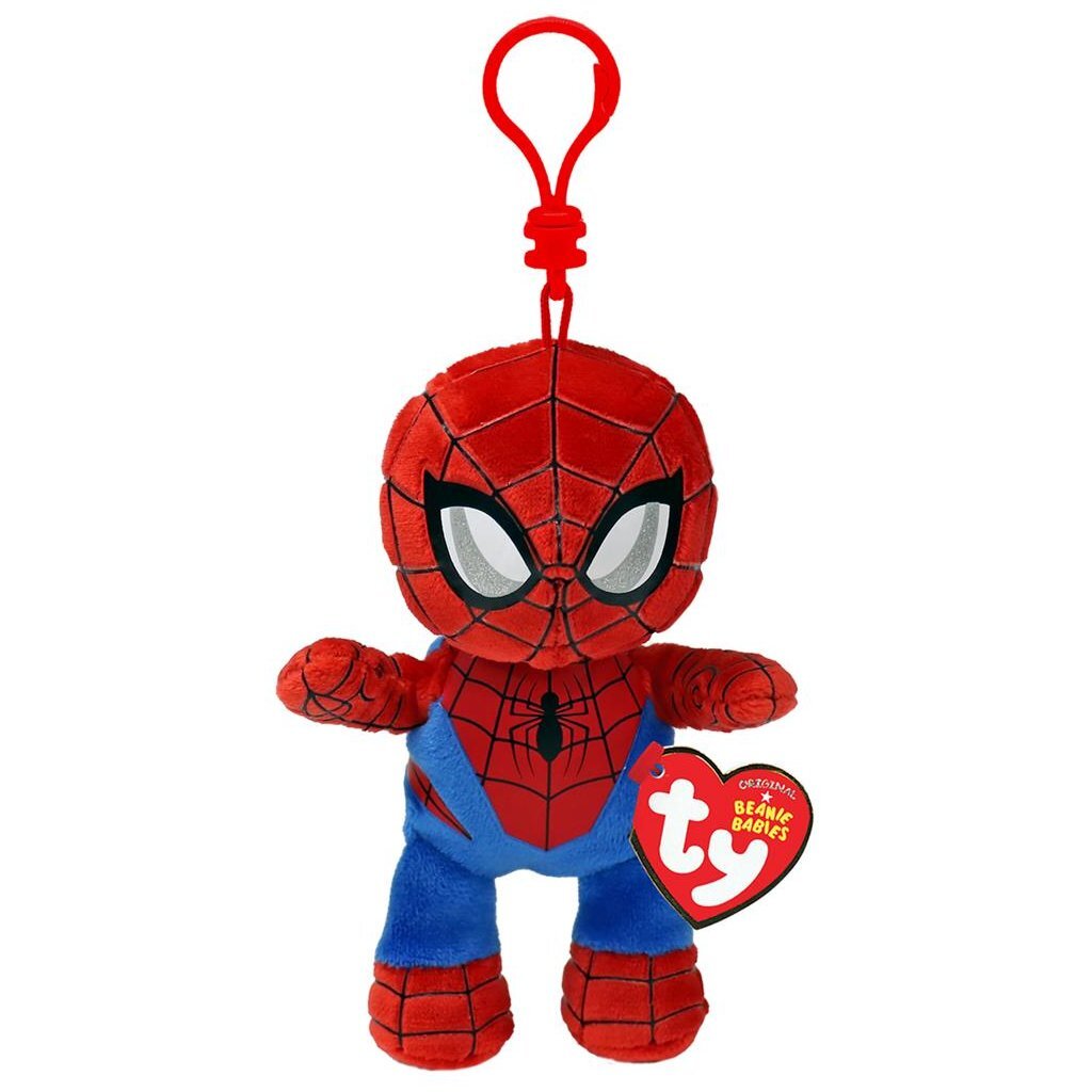 Ty beanie babies clip marvel objetí spiderman 12 cm